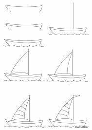 Pin By Marta Olga Salinas On تعلم الرسم Boat Drawing Art Drawings For Kids Drawing Lessons