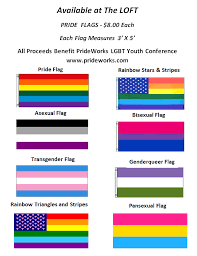 Each flag has its own history. Pride Flags Available For Sale At The Loft The Loft Lgbt Center