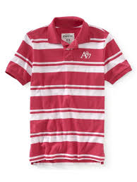 Aeropostale Mens Stripe A87 Rugby Polo Shirt 679 2xl