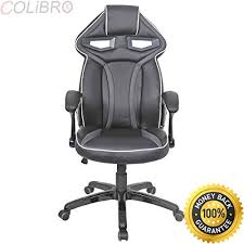 Colibrox Racing Bucket Seat Office Chair High Back Gaming Chair Desk Task Ergonomic New High Back Race Car Style Bu Gaming Chair Office Desk Chair Desk Chair