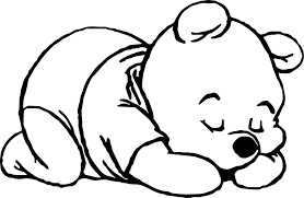 Cool Sleep Baby Pooh Coloring Page Bear Coloring Pages Stitch Coloring Pages Animal Coloring Pages