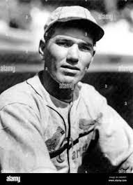 Célèbre joueur de baseball Banque d'images noir et blanc