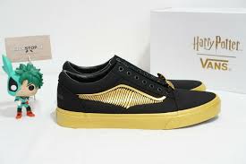 Black And Gold Vans Old Skool Vans Old Skool X Harry Potter Golden Snitch Black Gold Yellow Size 4 13 Harry Potter Golden Snitch Vans Old Skool Vans