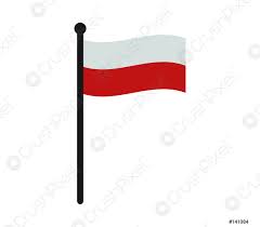 Damit sie die polen fahnen lange verwenden können, verstärken wir diese flaggen und verwenden hierzu doppelsicherheitsnähte und ein reißfestes besatzband an der mastseite. Polnische Flagge Stock Vektorgrafi Crushpixel