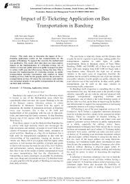 Paper craft kereta api indonesia minggu 23 februari 2014. Pdf Impact Of E Ticketing Application On Bus Transportation In Bandung