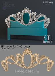A1331 Bed Luxury Cnc Model Com 3d Model For Cnc Router 3d Furniture Decoracion De Alcoba