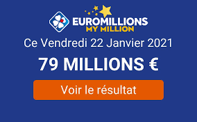The results are shown below, so you can see the winning numbers. Resultat Euromillions My Million Du Vendredi 22 Janvier 2021 Tirage En Ligne