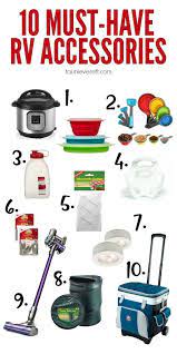 Travel trailer must haves accessories. 10 Must Have Rv Accessories That You Ll Want To Buy Now Camper Accessories Rv Camping Tips Rv Accessories