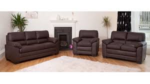 The bonded leather surface means this collection is easy to clean and easy to maintain. Leather Sofa 1 2 3 Seater In Black Brown Cream Homegenies