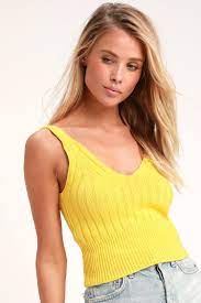 5 out of 5 stars. Cute Yellow Tank Top Cable Knit Tank Top Sweater Tank Top Lulus