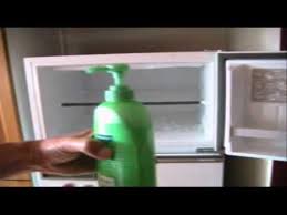 How To Quickly Defrost Your Freezer Remove The Ice Use An Empty Shampoo Pump Pack Youtube