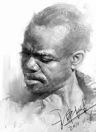Find the perfect black man thinking stock illustrations from getty images. African American Black Man Digital Portrait Drawing 2010 Portrait Drawing Portrait Painting Portrait Sketches