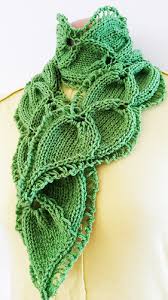 Dudester scarf free knitting pattern. Ravelry Scarf Twin Leaf Pattern By Jen Giezen