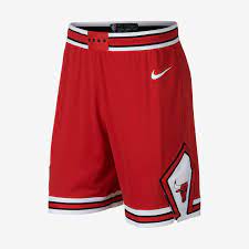 Men's mitchell & ness red chicago bulls big & tall hardwood classics 1996 nba finals big face 2.0 shorts reg. Chicago Bulls Nike Icon Edition Authentic Men S Nba Shorts Nike In