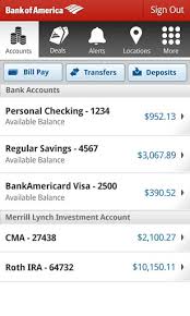 Bank Of America For Android Screenshot Png 307 512 Bank Of America Bank Of America App Banking App