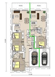Grace 1 Dual Occupancy Double Garage Garage Floor Plans Duplex Plans Duplex House Plans