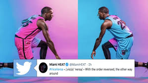 I had some spare time today and felt like going on photoshop and doing these vice colour schemed heat jerseys. The Miami Heat S New Vice Versa Jerseys Are Fire Article Bardown