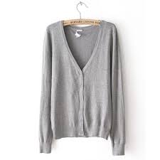 جيليه نسائي صوف رمادي fashion cardigan sweaters