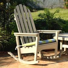 Add A Personal Touch To Your Polywood Adirondack Rocking Chair With Our Sunbrella Outdoor C Rocking Chair Porch Adirondack Furniture Sunbrella Outdoor Cushions