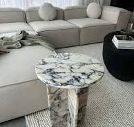 Ela Prestige Calacatta Viola Marble Side Table – A Statement ...
