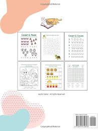 Worksheets and Activities for Kids: Workbook for learning and playing for  children 5-7 years old