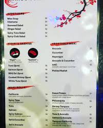 Our new sushi menu!! 🍣 🍣 @ Mango's Cafe