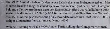 B mithilfe von abschreibungen wird dieser jährliche wertverlust in der buchhaltung veranschaulicht. Buchung Garage Buchhaltung Bwl Vwl