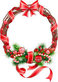 Christmas Png Wreath Ornament Clipart Christmas Wreath Clipart Christmas Picture Frames Christmas Frames