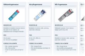 Image result for acrylfugemasse