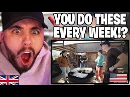 Brit Reacts to Brits visit America & try a Real Texas Cookout!