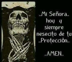 Santita, que tus ojos sean mis ojos y que tu castigo sea el mío hacia quien por maldad o por dinero quiera hacerme daño en ti dejo el precio de sus acciones. 32 Ideas De Santa Muerte En 2021 Muerte Santa Muerte Frases Sobre La Muerte