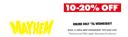 There are heaps of deals on fashion and tech items to. La D3wtd71le9m