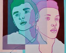 My paintings tend to be complex, an amalgam of shapes and colors  intricately combined. Sometimes I find an image in the painting that seems  to want to be it's own painting, so,