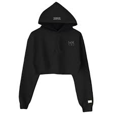 Dt Cropped Hoodie Black Black Cropped Hoodie Black Hoodie Hoodies