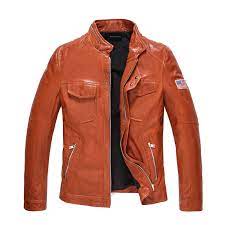 Leather Jacket Men 100 Genuine Leather Outerwear Slim Fit Real Sheepskin Coat Short Motorcycle Jacket Ride Leather Jacket Leather Jacket Men Leather Outerwear