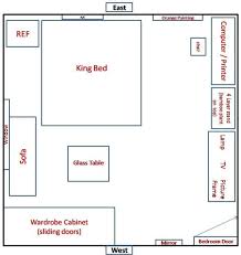 Make your bedroom door visible from the bed. Zimmer Gestaltung Nach Feng Shui Schlafzimmer Bild Uber Bett Grosses Bett Sofa Tisch Schr Bedroom Layouts For Small Rooms Feng Shui Bedroom Bedroom Layouts