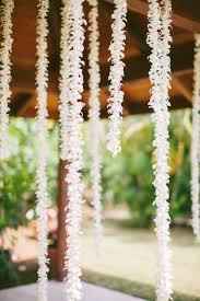 Hawaii Wedding From Rebecca Arthurs Garland Wedding Decor Hanging Flowers Garland Wedding