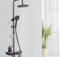 cheap 3-Way Exposed Bathroom Shower System with Shelf ...