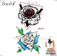 Berburu wallpaper adalah sebuah kegiatan yang pastinya sering dilakukan tidak terkecuali mencari gambar tato. Baofuli Watercolor Blood Rose Fake Tatto Flower Body Art Temporary Tattoo Sticker Geometry Sketch Drawing Tattoo Women Arm Chain Temporary Tattoos Aliexpress