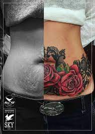 I am the farthest from perf. 25 Awesome Stomach Tattoos To Cover Up Stretch Marks Entertainmentmesh Stomach Tattoos Women Belly Button Tattoos Lower Stomach Tattoos