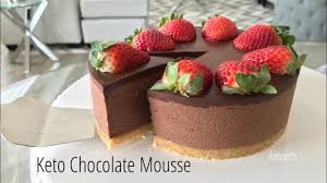 No Gelatine No Bake Keto Chocolate Mousse Youtube In 2020 Keto Chocolate Mousse Ketogenic Desserts Low Carb Cookies