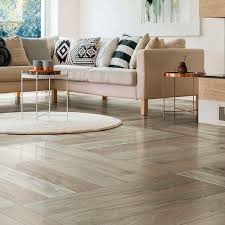 Wickes azzara range showcases an elegant carrara effect that replicates an indulgent white marble with greyish veining. Indoor Tile Hi Wood Grey Oak Cerim Floor Porcelain Stoneware 15x90 Cm