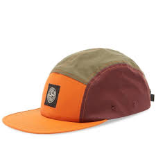 Stone Island Tela Reflective 5 Panel Cap Orange Multi End Bike Cap Five Panel Cap Cap