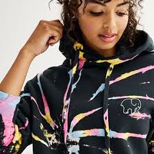 Juniors' IVORY ELLA Heritage Abstract Swirl Hoodie