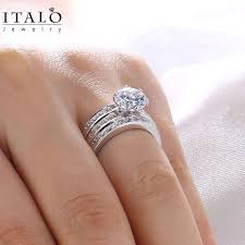 Cheap Wedding Rings Sets Italo Classic Created White Sapphire 3pc Wedding Set Cheap Wedding Rings Sets Cheap Wedding Rings Wedding Ring Sets