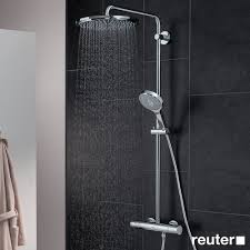 Grohe Rainshower System 310 Duschsystem Mit Thermostatbatterie Fur Wandmontage Douche Koppen Muur Kraan Douche