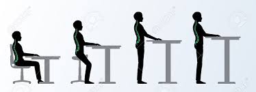 Bereits seit längerer zeit weisen ärzte und orthopäden auf die wichtigkeit von ergonomie am arbeitsplatz hin, um gesundheitlichen problemen mit wirbelsäule, bandscheiben und dem gesamten bewegungsapparat vorzubeugen. Ergonomisch Hohenverstellbare Schreibtisch Oder Tisch Sitzen Und Stehen Pose Eines Mannes Sattelstuhl Lizenzfrei Nutzbare Vektorgrafiken Clip Arts Illustrationen Image 69259522