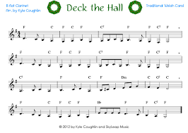 And other songs and medleys from the pirates of the caribbean soundtrack and more. Deck The Halls For The Clarinet Free Printable Pdf Sheet Music