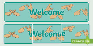 Maybe you would like to learn more about one of these? British Sign Language Fingerspelling Welcome Display Banner