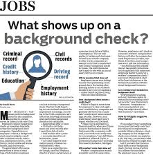 Weekly Jobs Page What Shows Up On A Background Check Job Page Job Advice Job